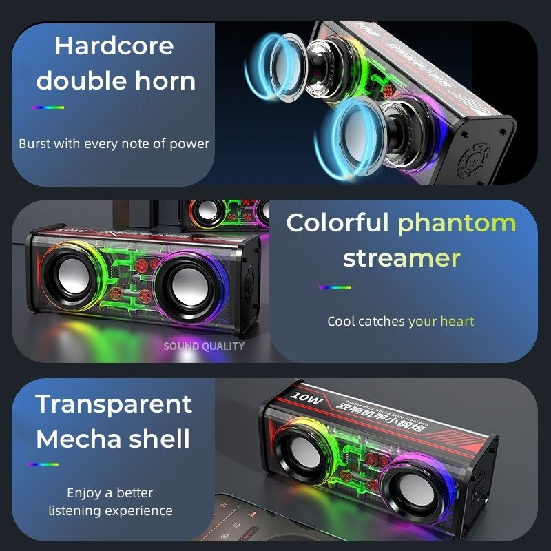 1800mah tws Bluetooth 5.3 wireless Speaker with IPX5 Waterproof Stereo Sound Portable Wireless Speaker for iPhone 15