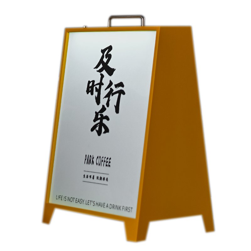 Portable light box,Customized outdoor advertising lightbox, floor to ceiling three color luminous light box standing sign