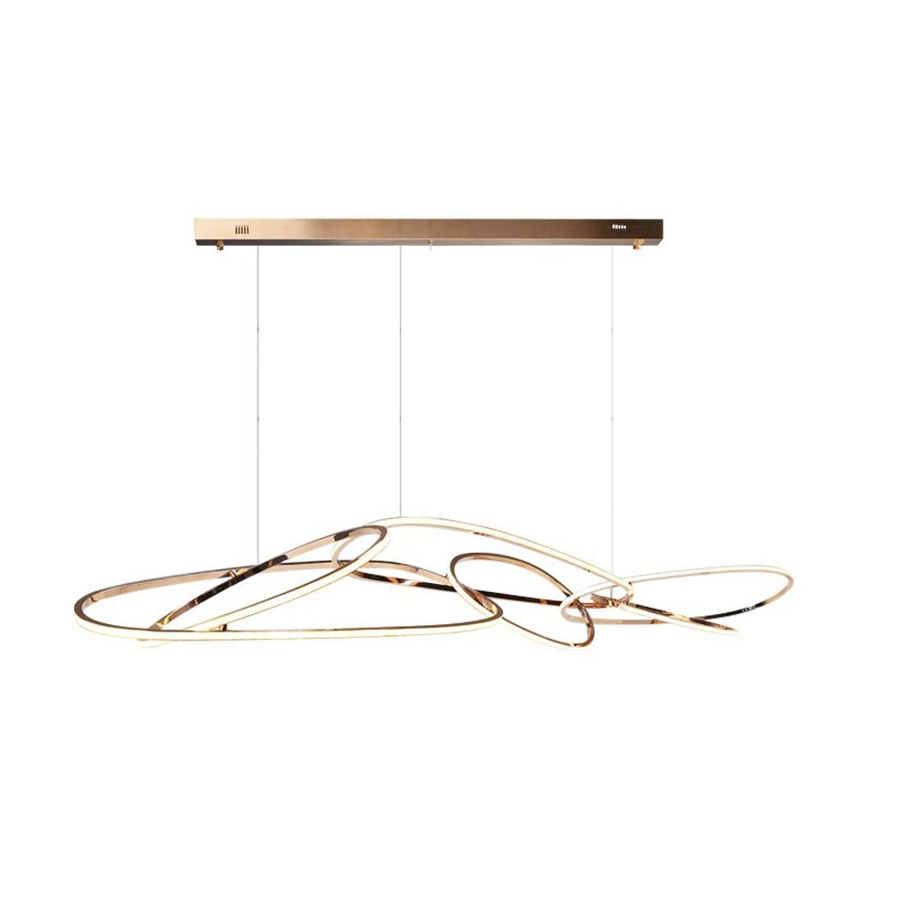 Hot Sale New Design Geometric light in gold Luxurious Decorative Round chandelier indoor for Dining Room Bathroom Bedroom