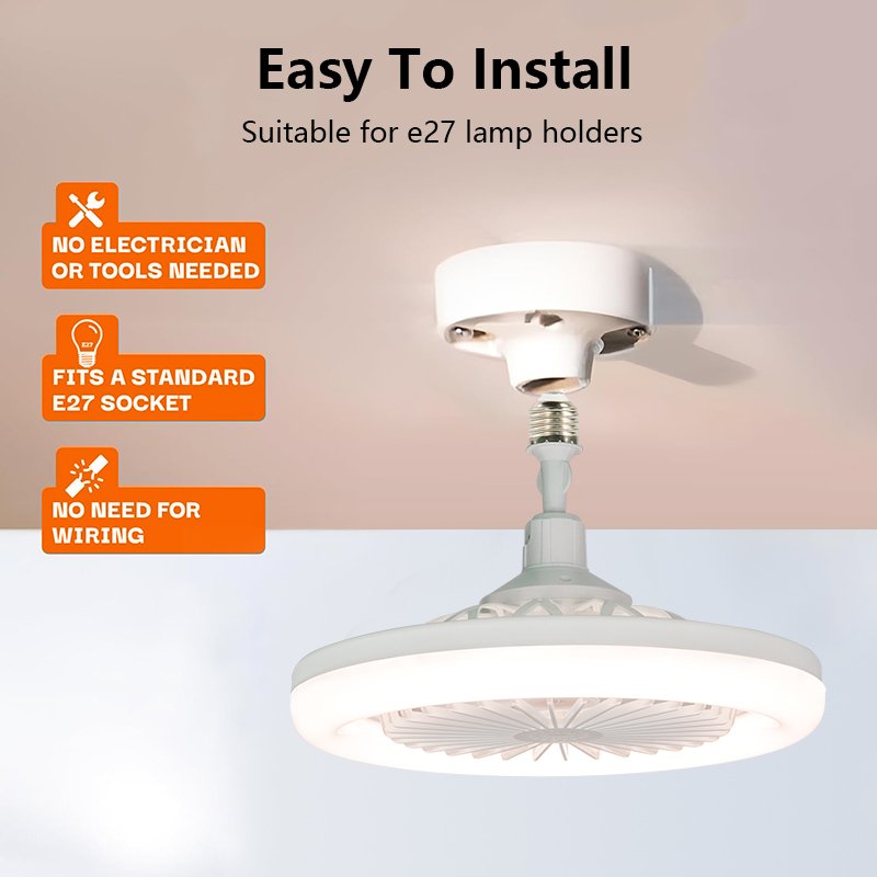 XinHua AC 85V~265V led 40w socket ceiling fan with socket light fan extension outdoor ceiling fan with light with e27 socket