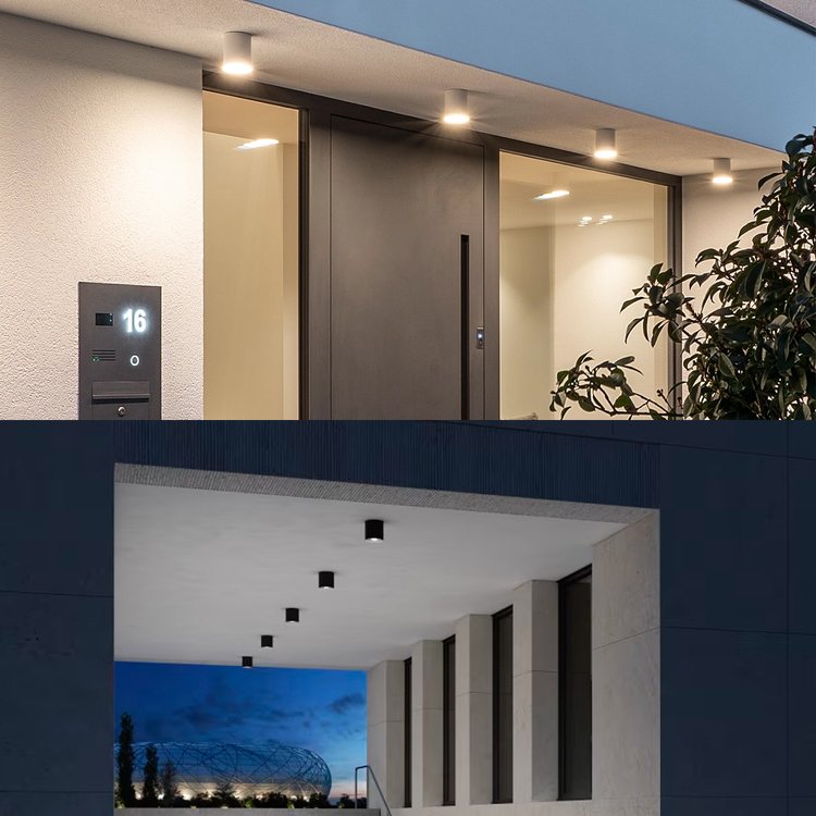 Surface Mounted LED Down Light IP65 Waterproof Hallway Aluminum Spot Landscape Lighting Garden Outdoor Ceiling Light