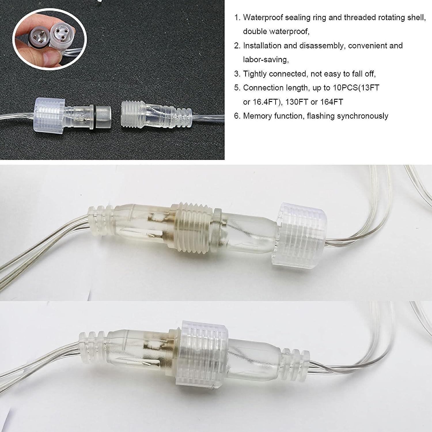 8 Modes Plug in Lights for Patio Outdoor Indoor Christmas Decoration Icicle Lights Curtain Fairy Hanging Lights String