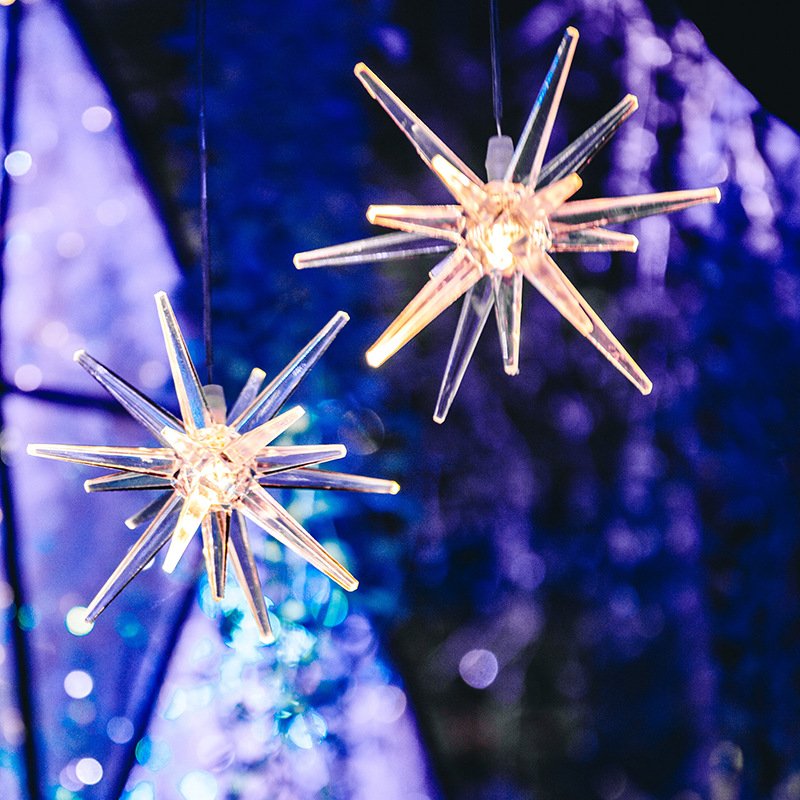 Wedding Props Decoration Sea Urchin Led Light Hanging Ceiling Bubble Lamp Wedding Venue Decorative Lights