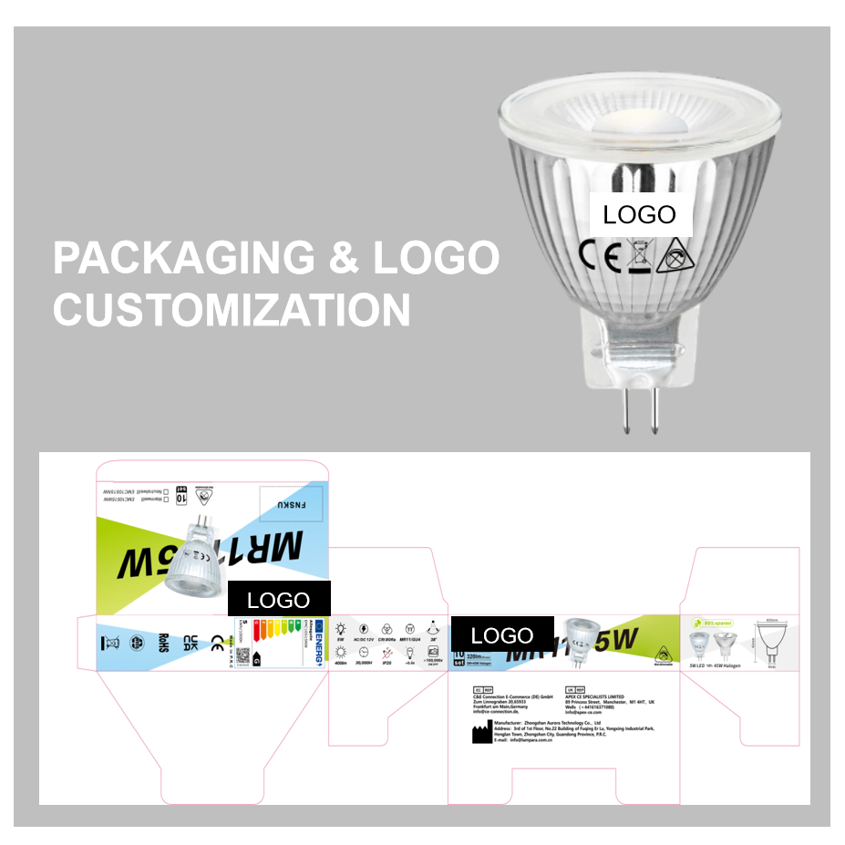 Factory Outlet MR11 Led Downlight Bulbs Ceiling Spotlight 12V GU4 Base Surface Mounted Light Home Lamp