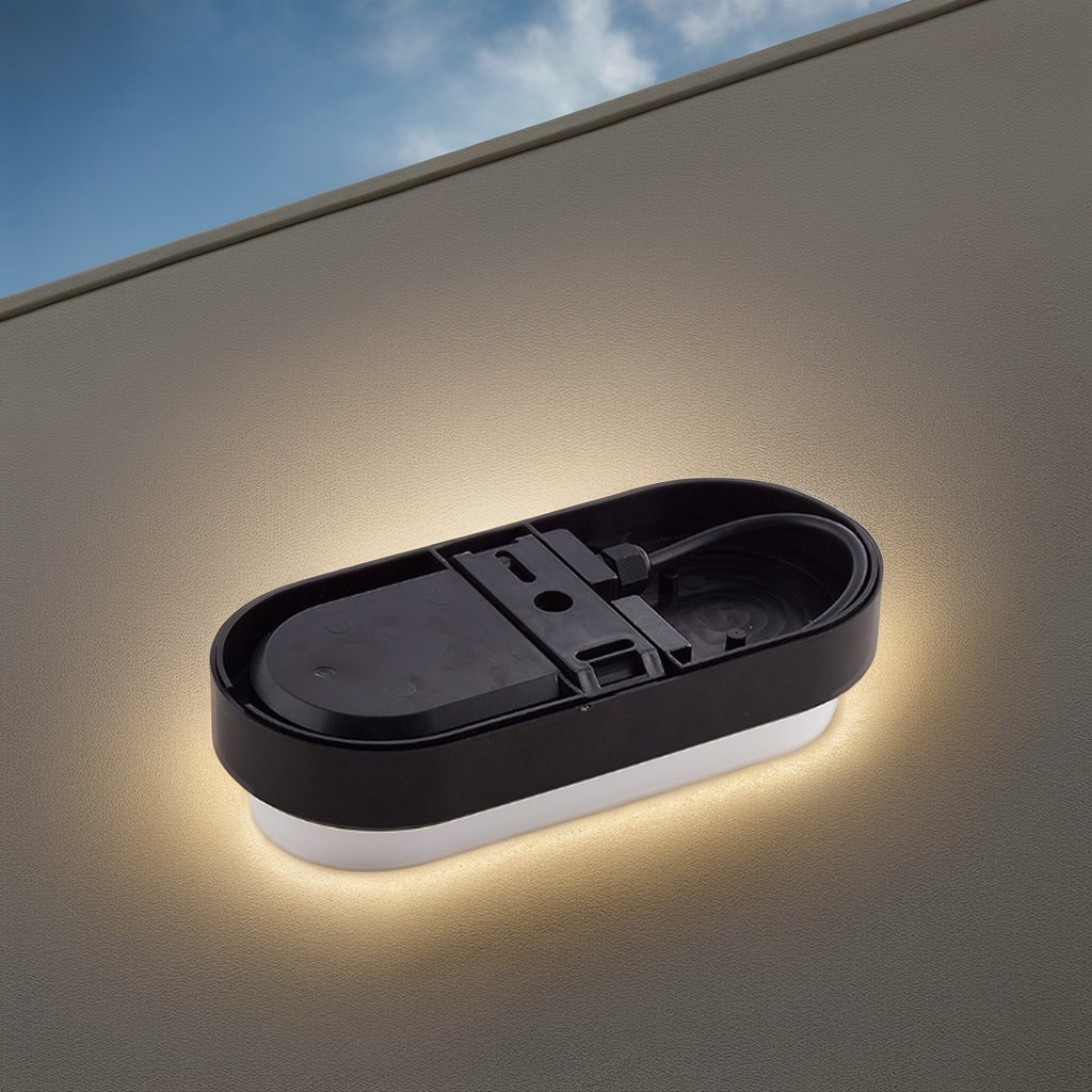 Ceiling-Mounted ABS PC Cover LED Bulkhead Lighting Moisture-Proof Pendant Lamp with Motion Sensor Wall Lamp Fixture