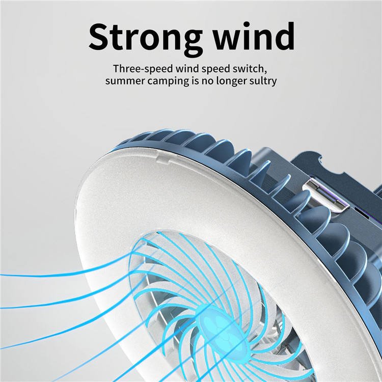 Outdoor Portable Emergency Multifunctional Light Collapsible Solar Lantern Camping Lamp LED Ceiling Fans With Light