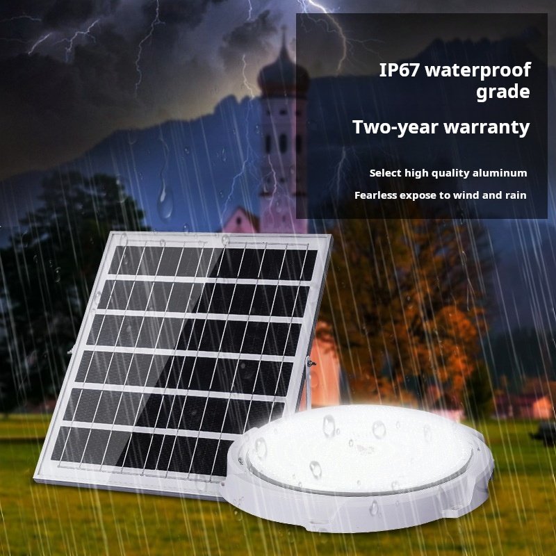 High Brightness Waterproof Remote Control 100W 200w 300w 400w 500w Indoor and Outdoor Solar Ceiling Light