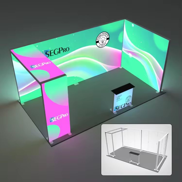 Floor-to-ceiling UV soft film headlight box double-sided card cloth indoor and outdoor LED billboard vertical movable
