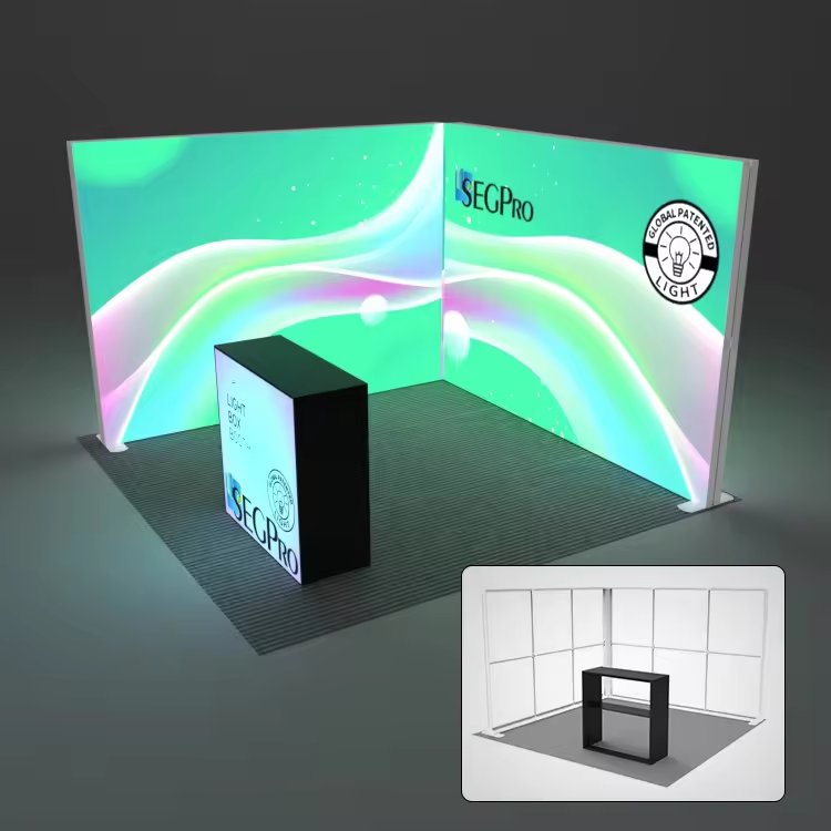 Floor-to-ceiling UV soft film headlight box double-sided card cloth indoor and outdoor LED billboard vertical movable