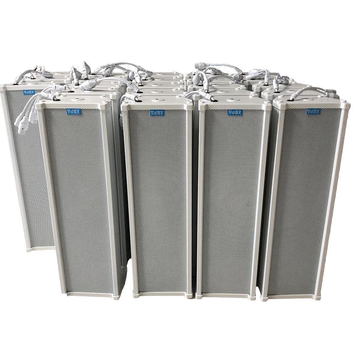 Outdoor column speaker 20W-30W-40W to 120W. Built-in power amplifier and network audio playback decoder