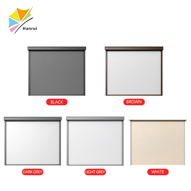 Outdoor/Indoor Custom Waterproof Windproof Sun Shading Aluminum Motorized Zipper Roller Blinds