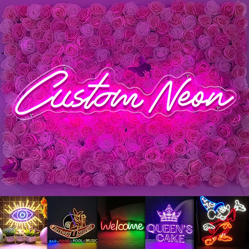 Winbo Custom Neon Signs Indoor Outdoor Personalized Neon Gift Wedding Decorations Bar Business Logo Name Neon Light Sign