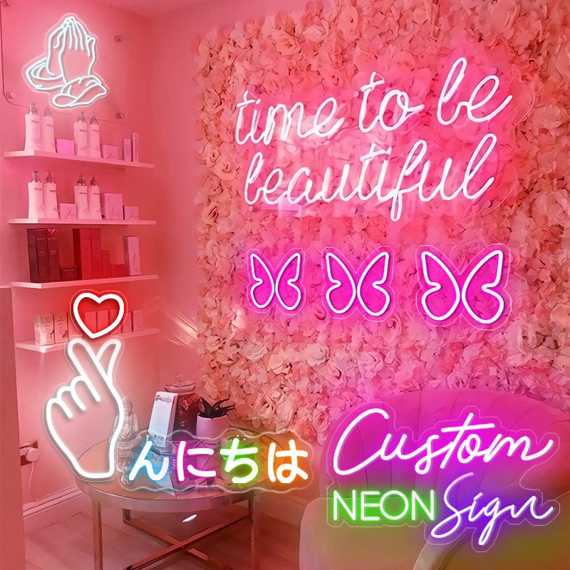 Winbo Custom Neon Signs Indoor Outdoor Personalized Neon Gift Wedding Decorations Bar Business Logo Name Neon Light Sign