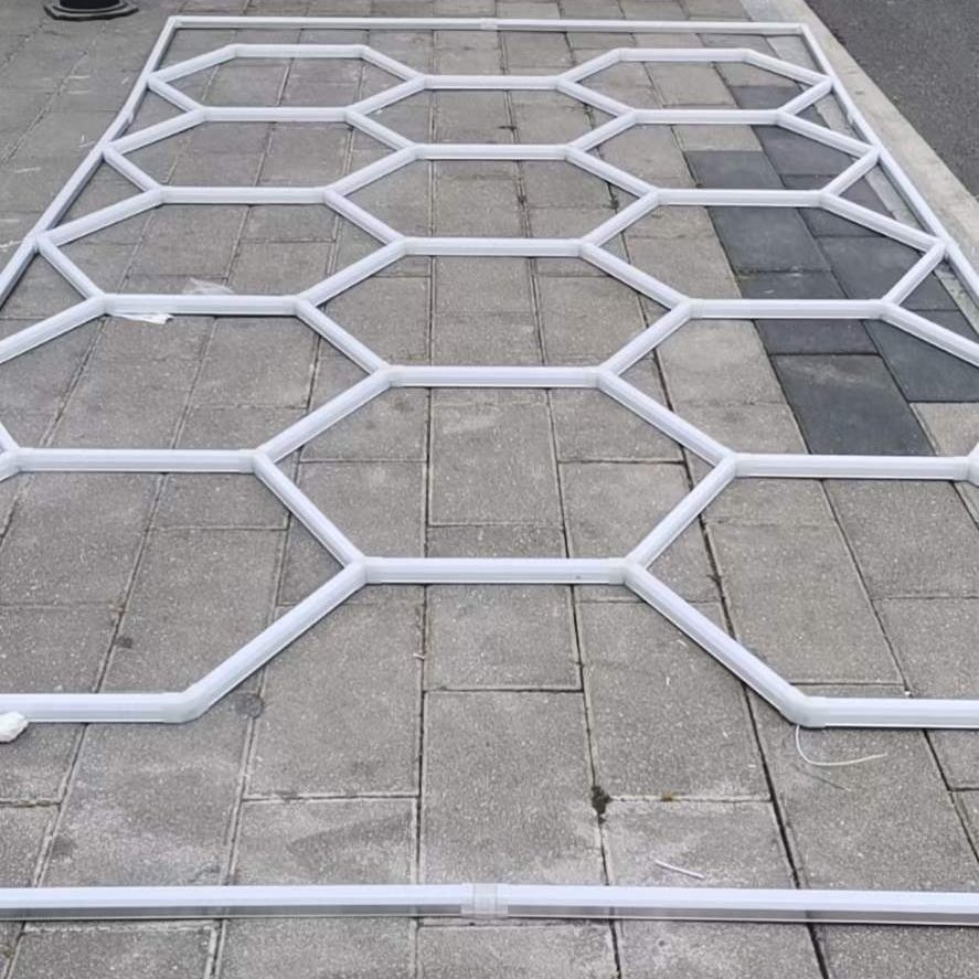 Direct Factory Sale 110V White/Warm White LED Light Hexagonal Design for Garage Ceiling AC Power Supply