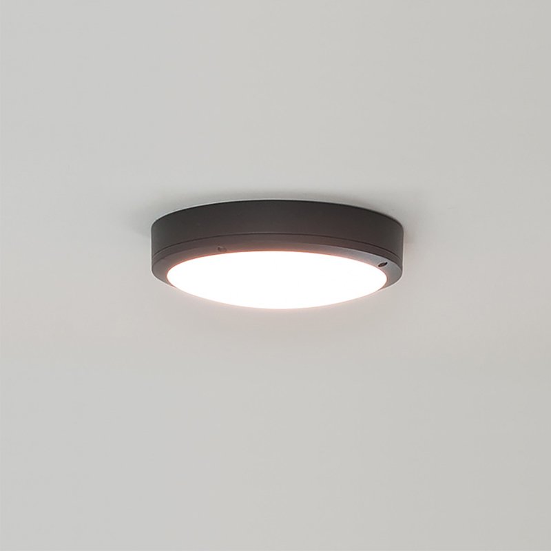 Aluminum surface Mounted Exterior Ip65 garden wall lamp waterproof 20W round led outdoor bulkhead ceiling light for home garden