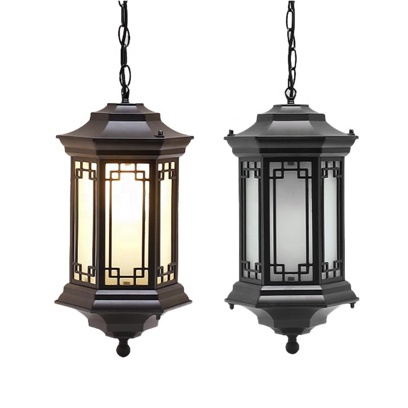 Modern simple industrial style outdoor Wall lights waterproof Aluminum pendant Garden Yard chandelier outdoor ceiling light
