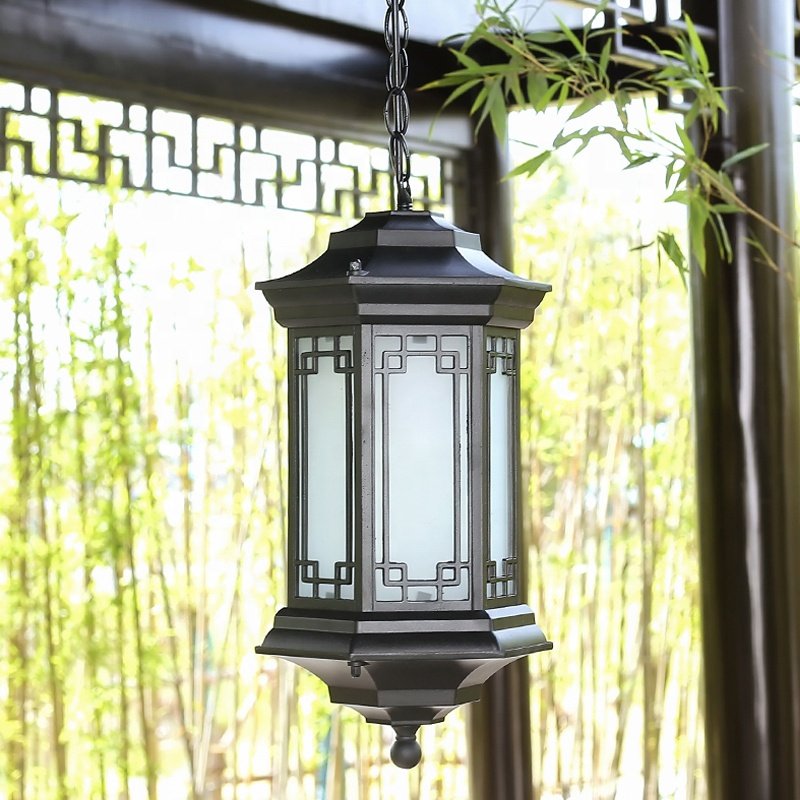 Modern simple industrial style outdoor Wall lights waterproof Aluminum pendant Garden Yard chandelier outdoor ceiling light