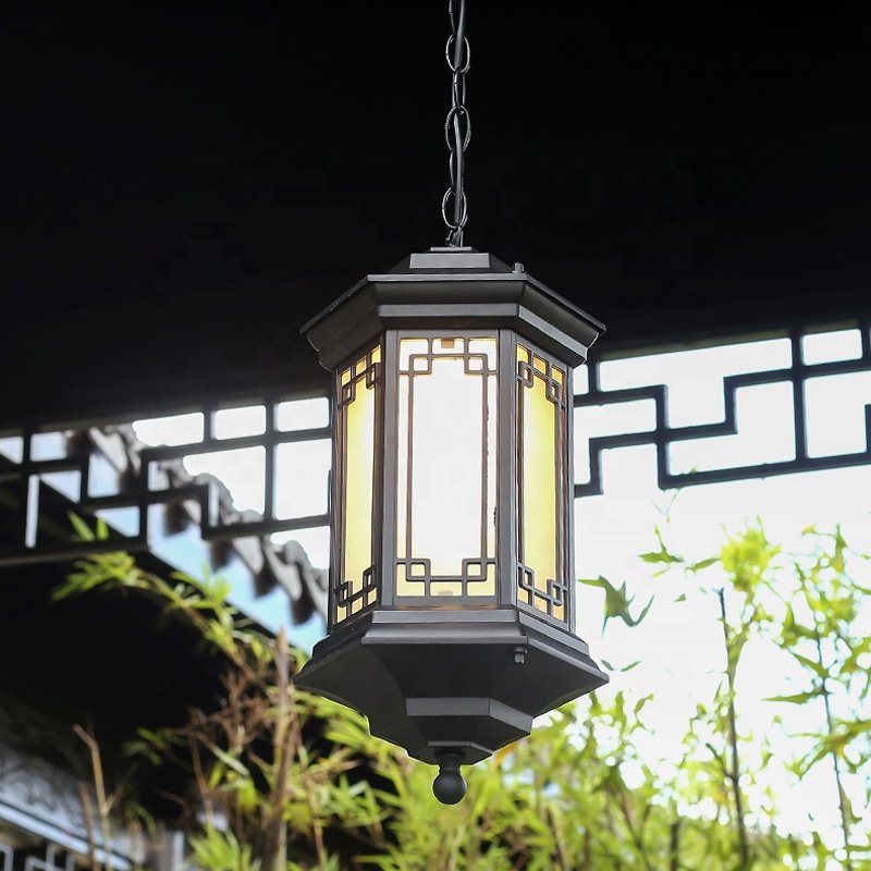 Modern simple industrial style outdoor Wall lights waterproof Aluminum pendant Garden Yard chandelier outdoor ceiling light
