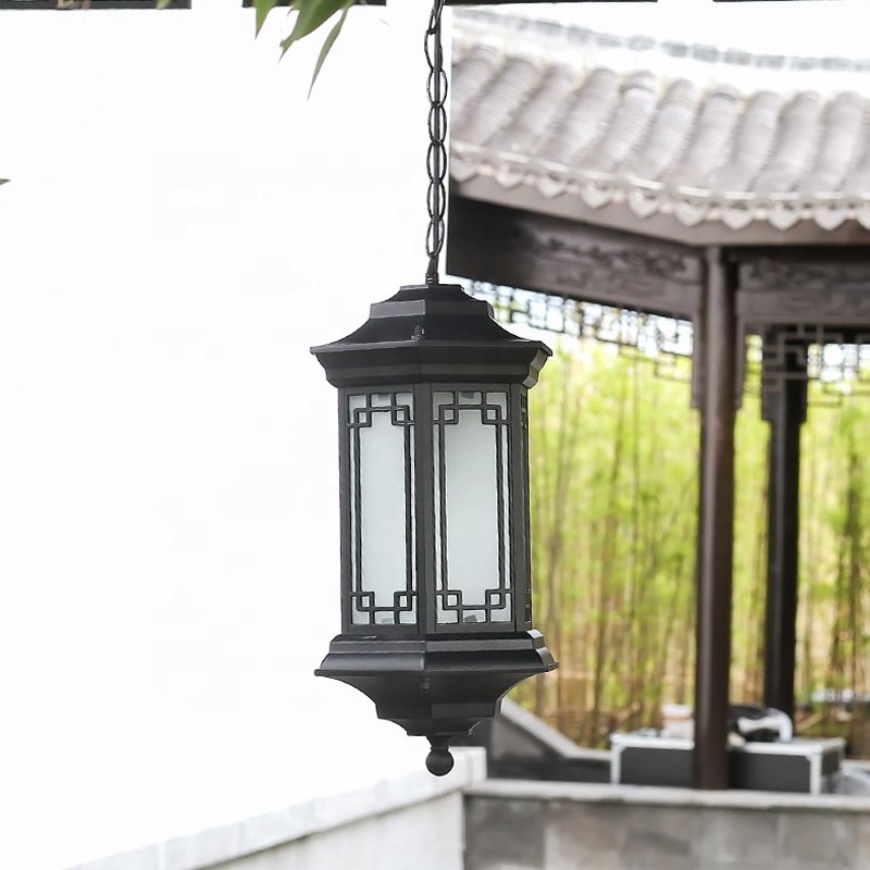 Modern simple industrial style outdoor Wall lights waterproof Aluminum pendant Garden Yard chandelier outdoor ceiling light