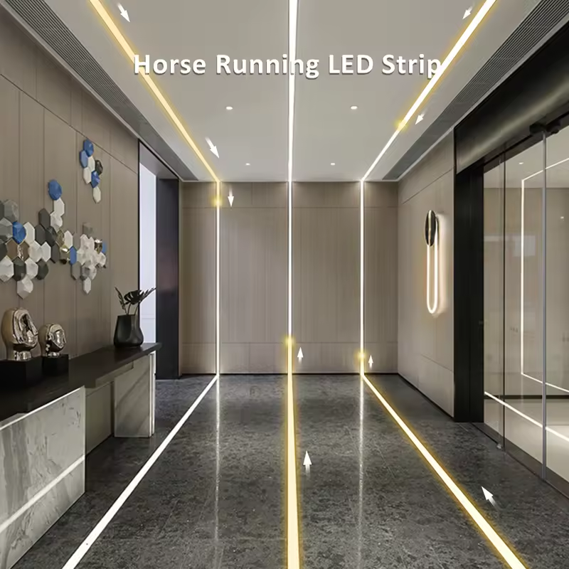 Chasing Light Running Water 2835 SMD DC24V WS2811 120Leds/M White Red Green Blue Purple Golden LED Strip for Wedding Scene