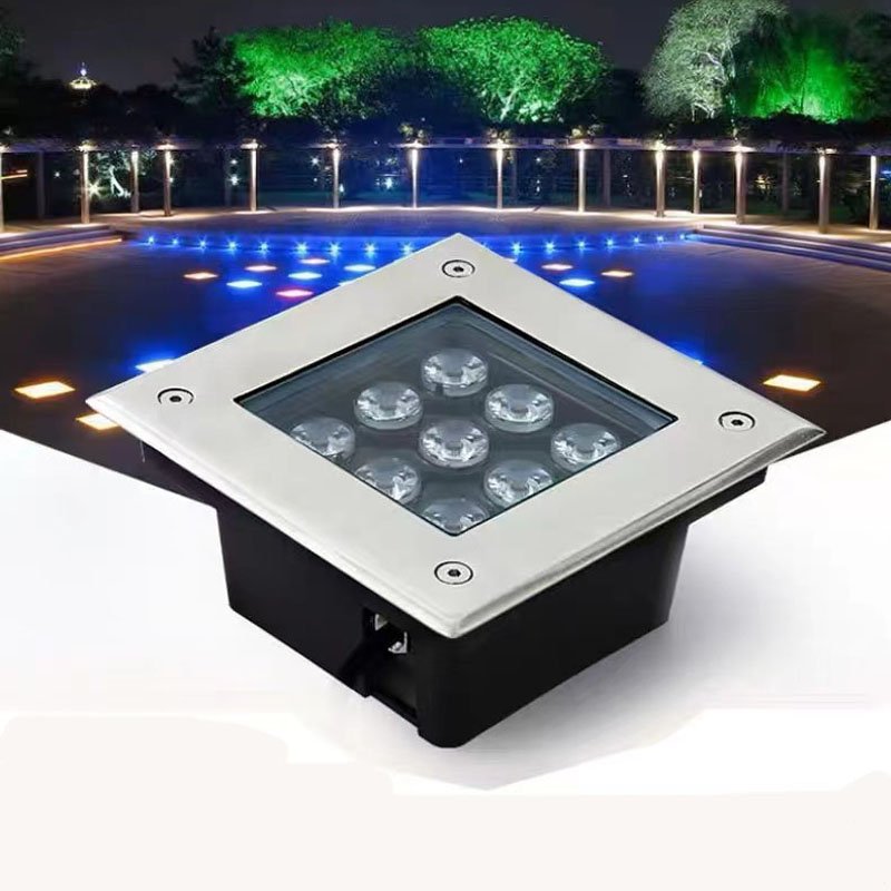 Waterproof IP67 1W 3W 7W 9W 12W18W 24W 26W Driveway Floor Inground Lamp LED Square Underground light