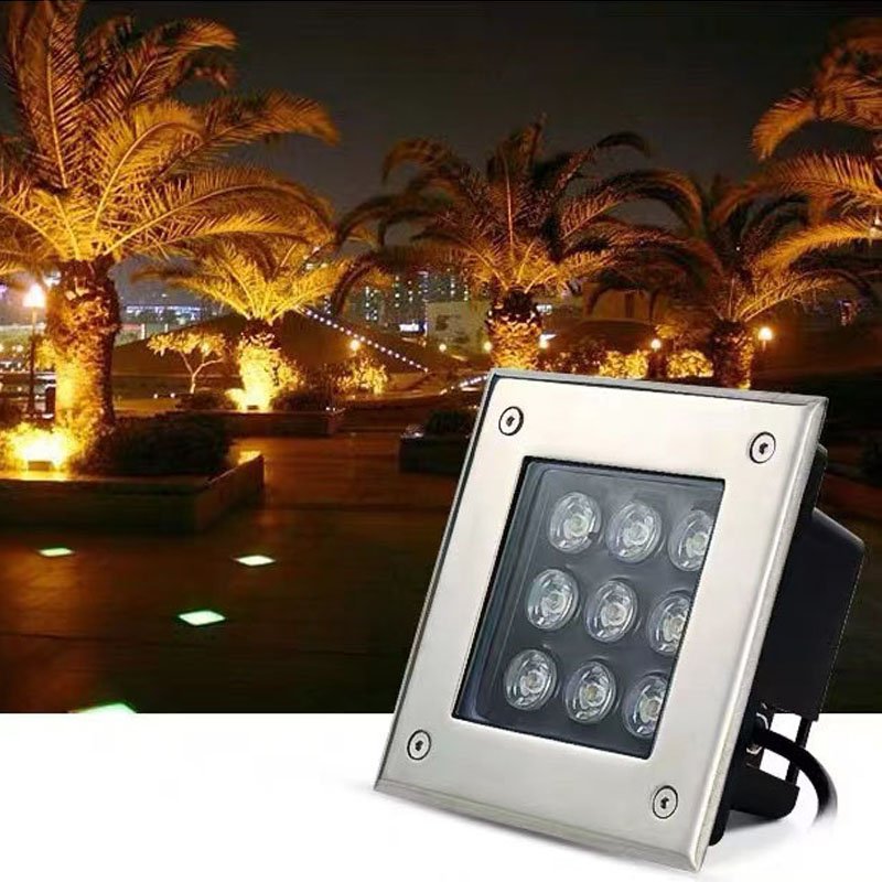 Waterproof IP67 1W 3W 7W 9W 12W18W 24W 26W Driveway Floor Inground Lamp LED Square Underground light