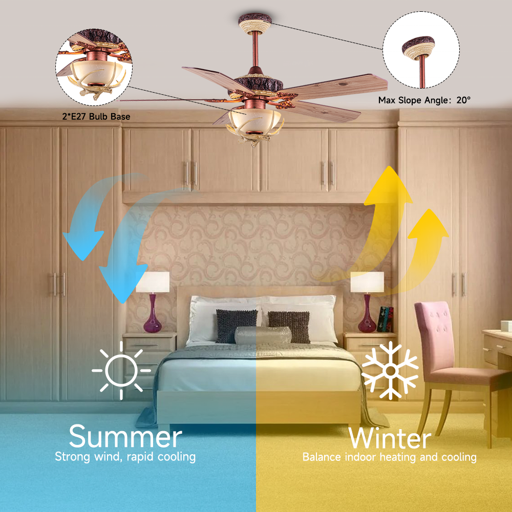 52" modern orient ceiling fan light plywood BLDC remote ceiling fan with lamp odern ceiling fan