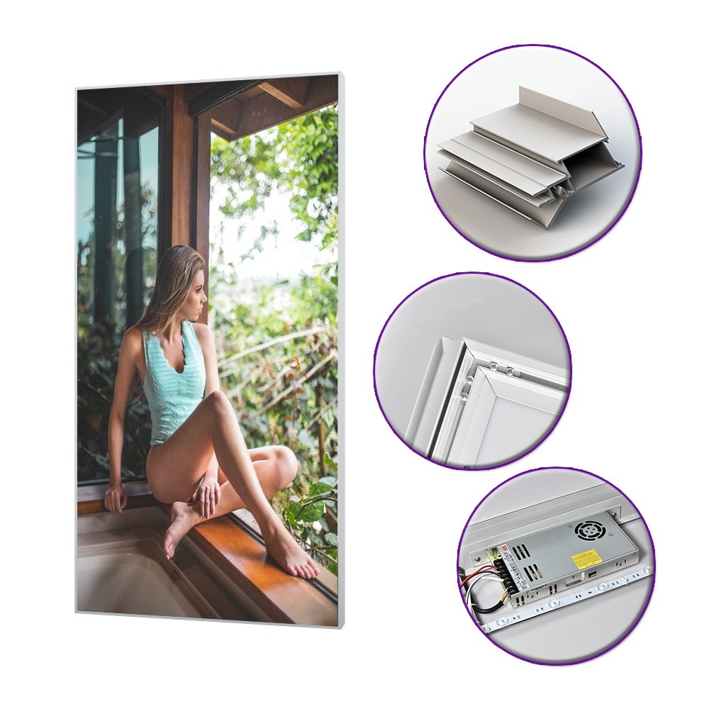 Custom Logo Advertising Round Lightbox Signage Outdoor Business Shop Sign Lights Led Fabric Light Box Bright Sign