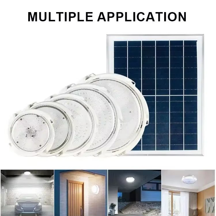 Solar Indoor Ceiling Light With Remote Control Solar Light Lamp And Solar Panel And Solar Bracket For 20w 40w home house