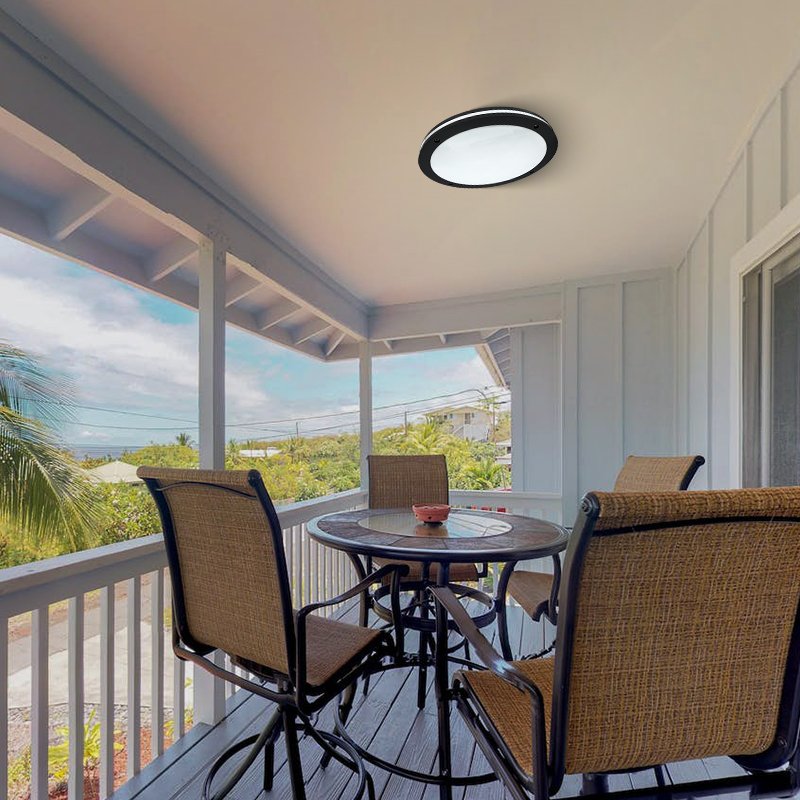 IP65 Ceiling and wall mounted modern simple outdoor balcony garden corridor aluminum bulkhead lighting decoration