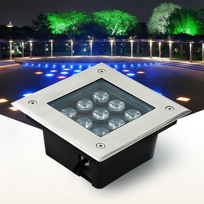 4W RGB LED Underground Light Buried Recessed Floor Ground Yard Path Landscape Lamp Square Led underground light