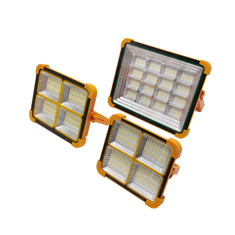 Outdoor Rechargeable Emergency Camping Light LED Solar Flood light with rechargeable emergency lamp 2 lights with leds