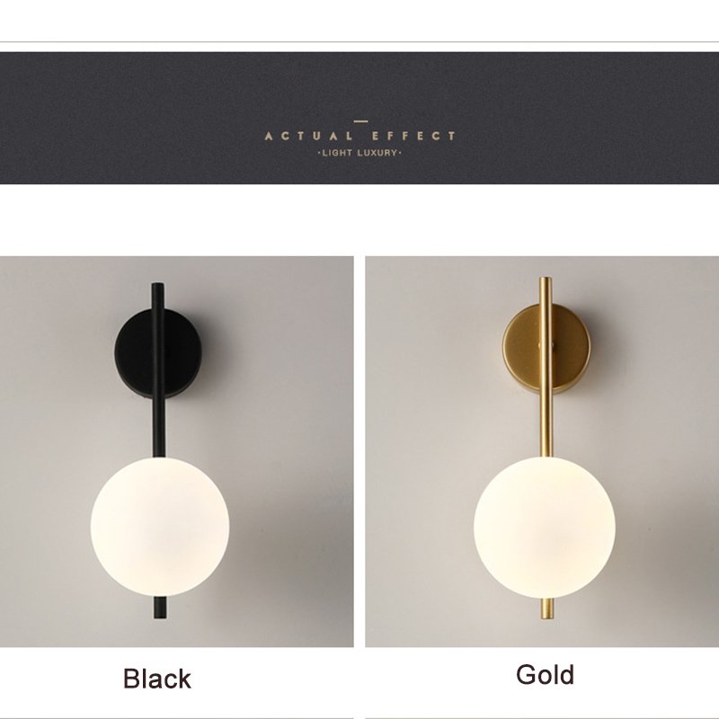 Timjay 7w G9 Bulb Wall Sconce for Home Nordic Glass Ball LED Wall Light Living Room Interior Bedroom LED Wall Lighting lamp