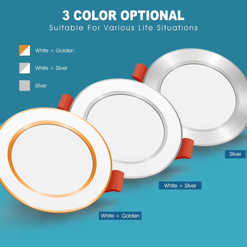 LED Downlight 3W 5W 7W 9W 12W 15w Recessed ceiling Led Warm White Cold White Led Ceiling Lamp Bedroom Kitchen Indoor Spot Light