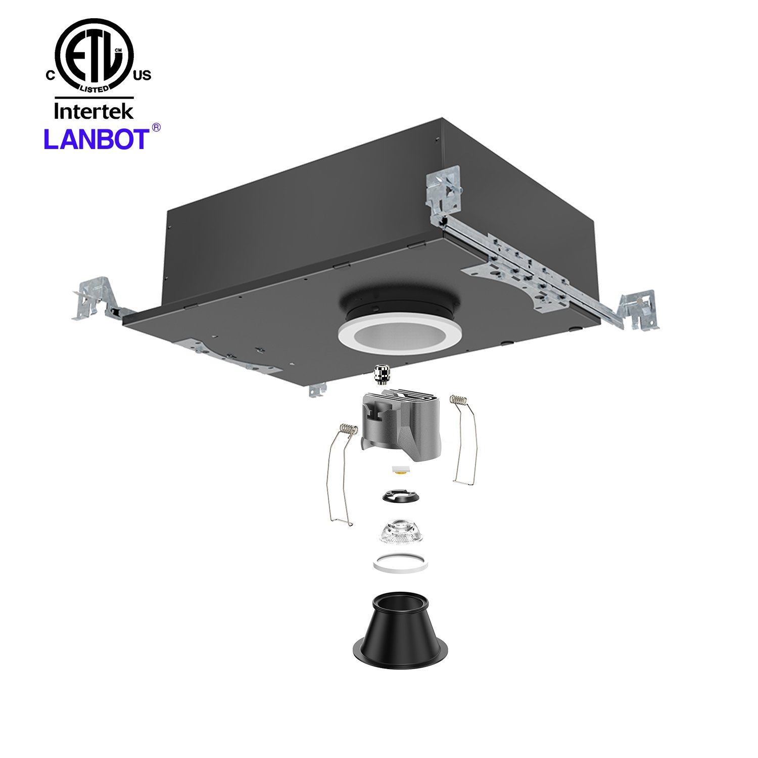 Round glare surface mounted adjustable recessed downlight ceiling 220v waterproof spotlight outdoor lighting led spotlights