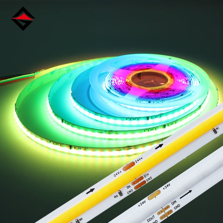 Wholesale 12v 10w/m 3000k 6000K rgb ic led cob strip light for horse racing ceiling