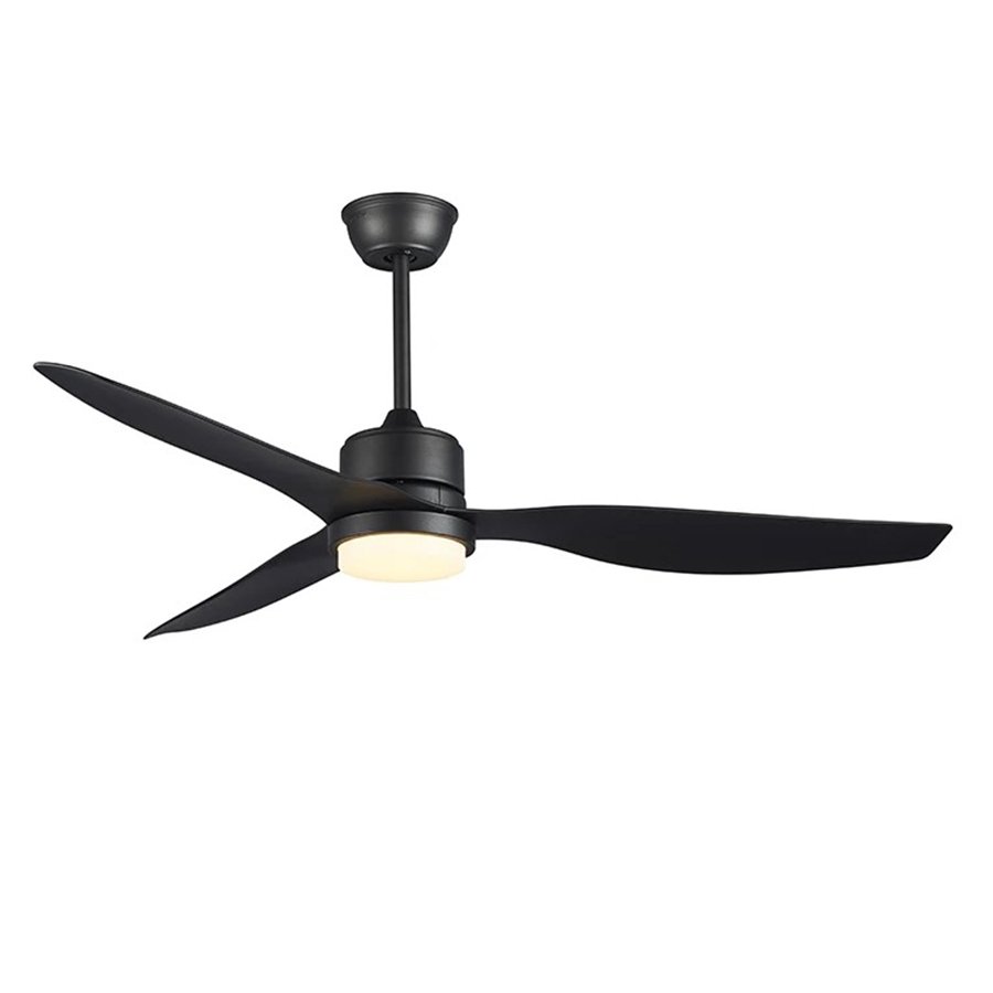 High quality practical chandeliers fan 52'' inch 3pcs ABS plastic baldes ceiling fan with light ceiling fan with remote control