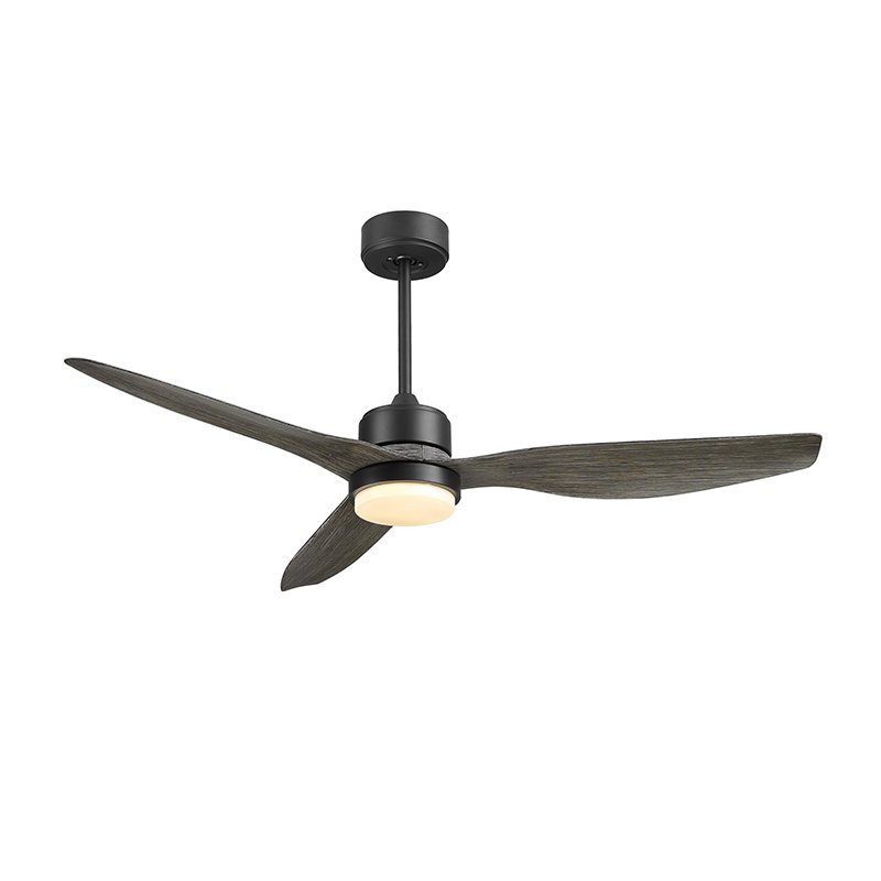 High quality practical chandeliers fan 52'' inch 3pcs ABS plastic baldes ceiling fan with light ceiling fan with remote control