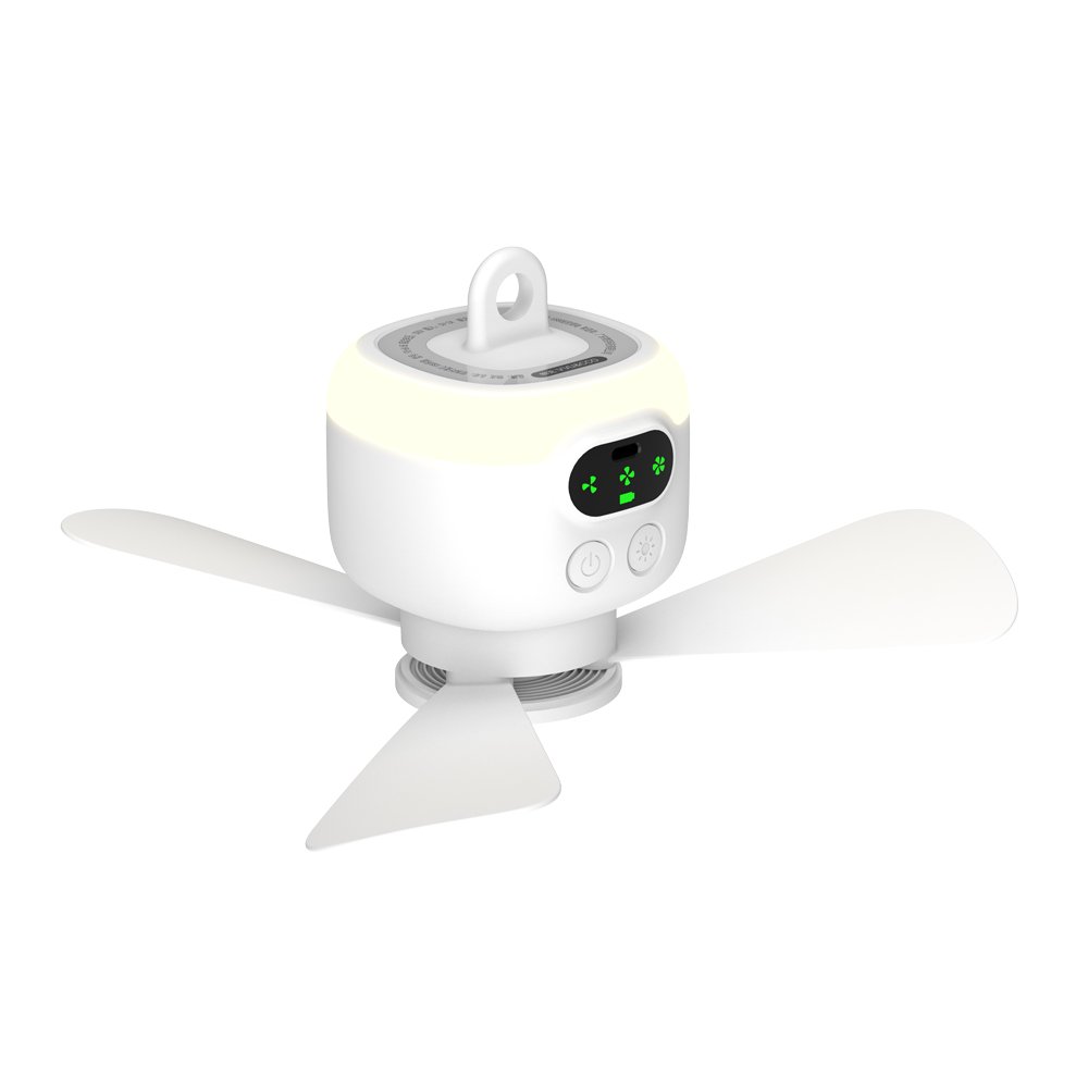 2024 latest product new small fan rechargeable mini fan 8000 mah battery ceiling fan for home tent use