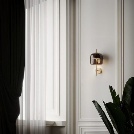 New luxury glass lampshade wall lamp hotel bedroom bedside decoration metal led wall lamp