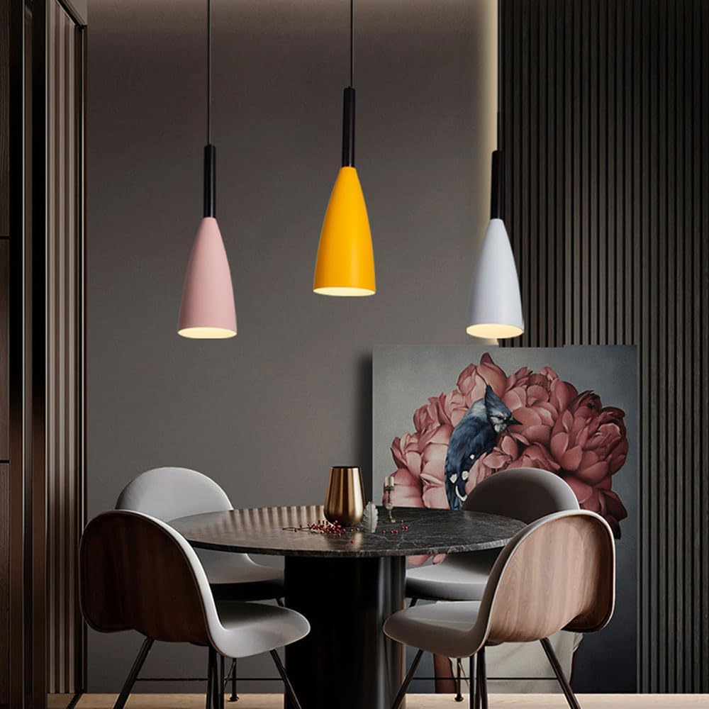 3 single Heads Pendant Lights Industrial Style Restaurant Bar Decorative Led Ceiling Light Living Room Attic Chandelier E27 Bulb