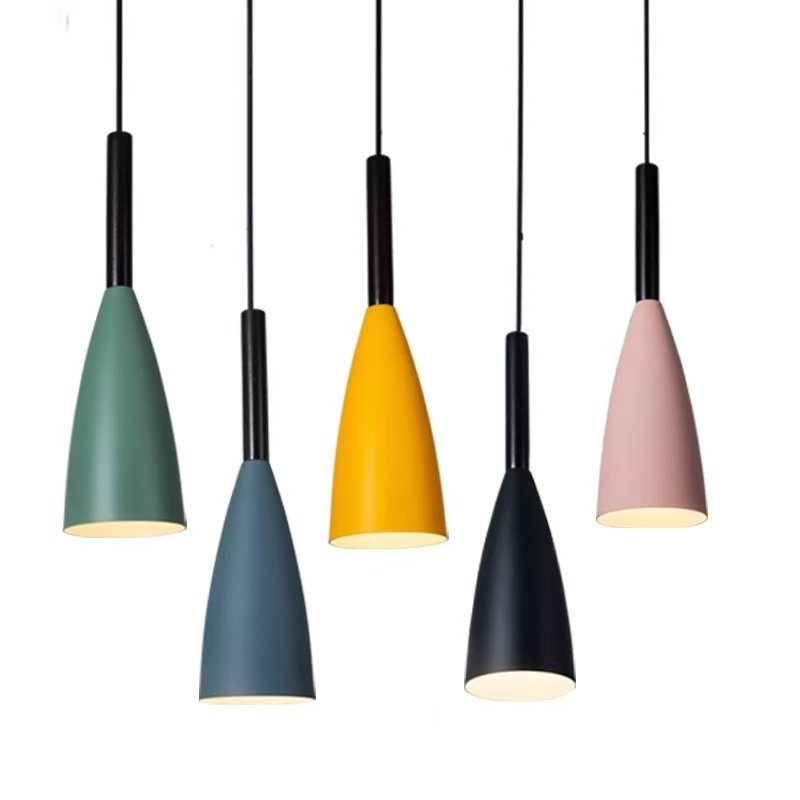 3 single Heads Pendant Lights Industrial Style Restaurant Bar Decorative Led Ceiling Light Living Room Attic Chandelier E27 Bulb