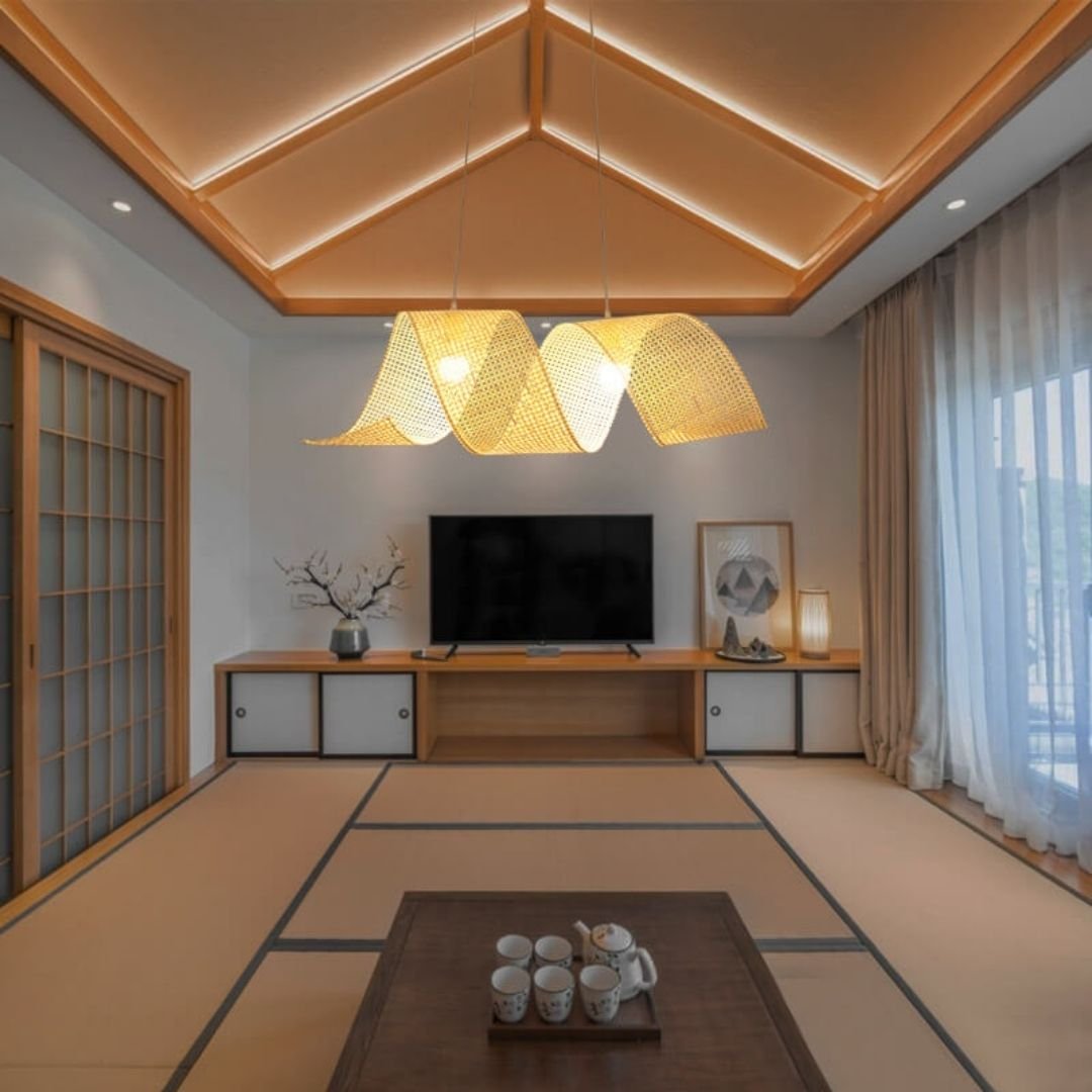 Handmade Bamboo Shade Chandelier Lighting Natural Hotel Island Resort Restaurant Bar Home Decor Bamboo Pendant Ceiling Lights