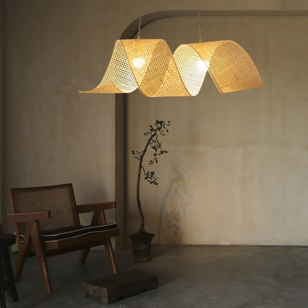Handmade Bamboo Shade Chandelier Lighting Natural Hotel Island Resort Restaurant Bar Home Decor Bamboo Pendant Ceiling Lights