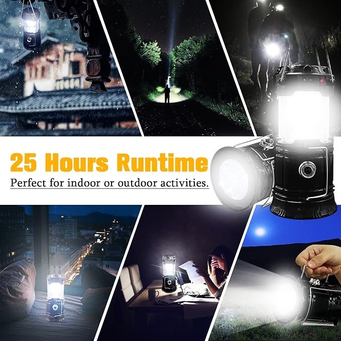 Outdoor Portable Solar Charging Plastic Telescopic USB Rechargeable Solar Folding Led Camping Lantern Light