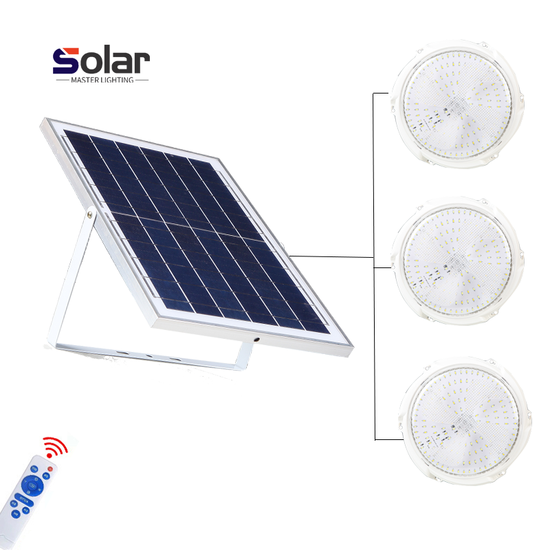 50W*3 Three In One Home For Hallway Indoor Ceiling Lamp Solar PowerBest Quality 100w 200w 300w Solar Led Ceiling Light