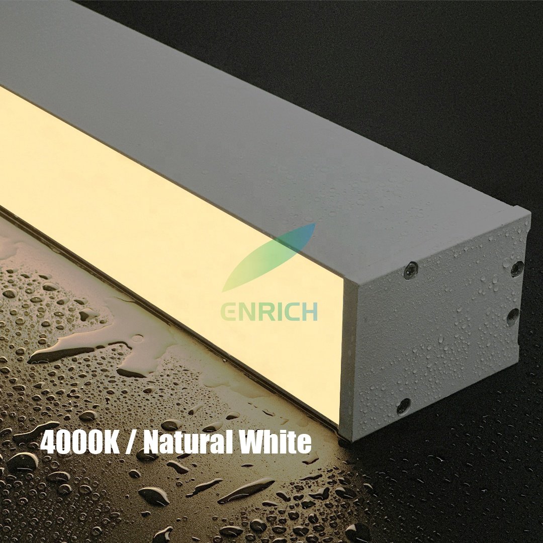 Waterproof IP67 LED Linear Chandelier Pendant Light Aluminum Housing 20W 40W 60W 80W 4000K LED Hanging Lamp