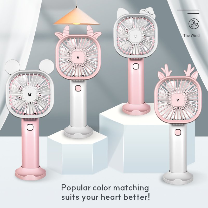 Mini portable hand held handheld fan cooling small usb rechargeable hanging neck standing electrical cute air cooler fans