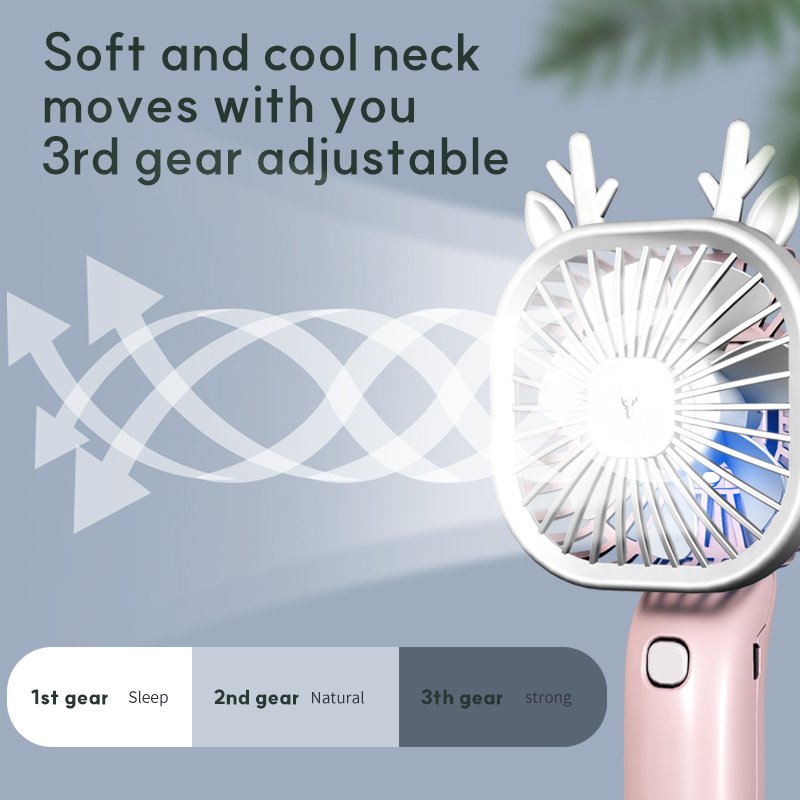 Mini portable hand held handheld fan cooling small usb rechargeable hanging neck standing electrical cute air cooler fans