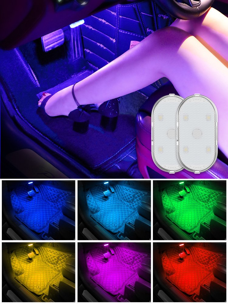 Car lighting multi-function reading lamp led atmosphere lamp car touch sensing usb charging car roof emergency lamp